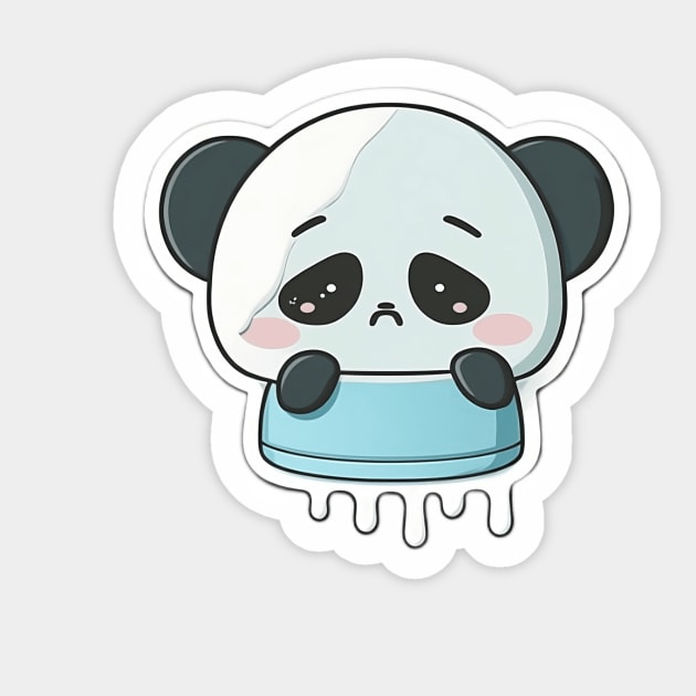 Cute Sad Little Crying Panda Sticker by kiddo200